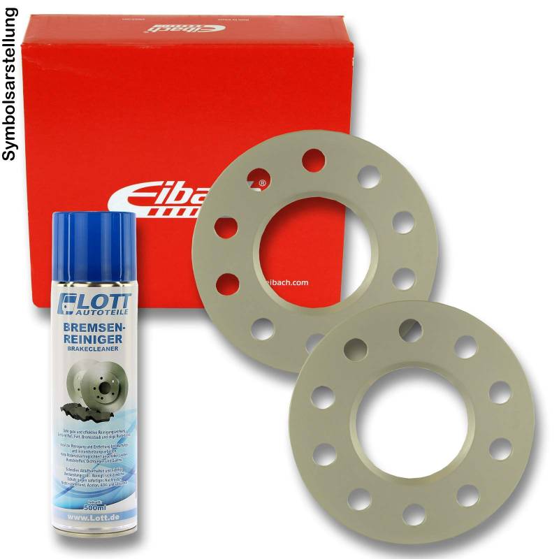 EIBACH Spurplatten Spurverbreiterung Distanzscheibe Ø65mm Lochkreis 5x110 / 20mm pro Achse + Bremsenreiniger von Eibach