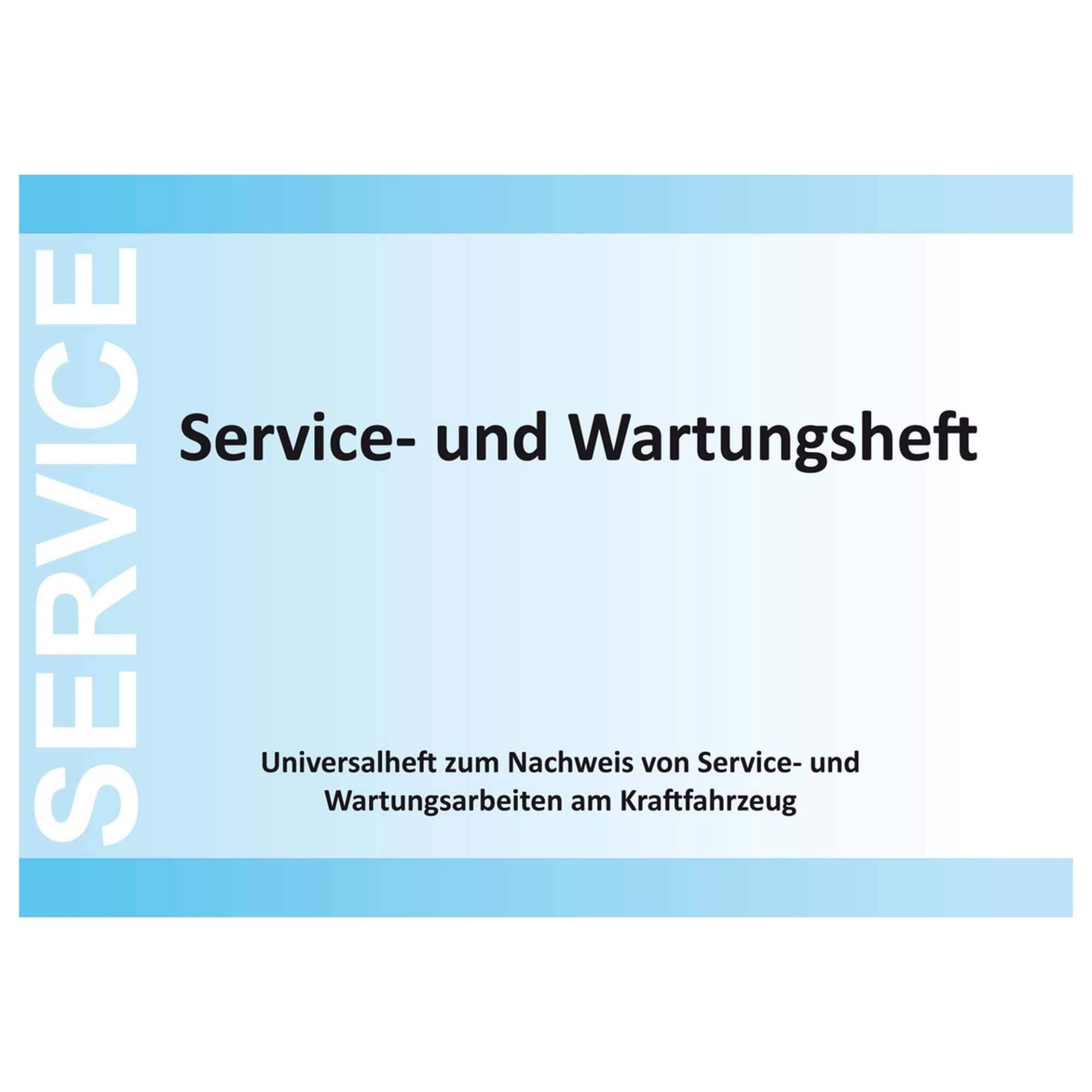 10x Serviceheft Wartungsheft Werkstatt | Serviceheft Wartungsheft Auto universal von Eichner