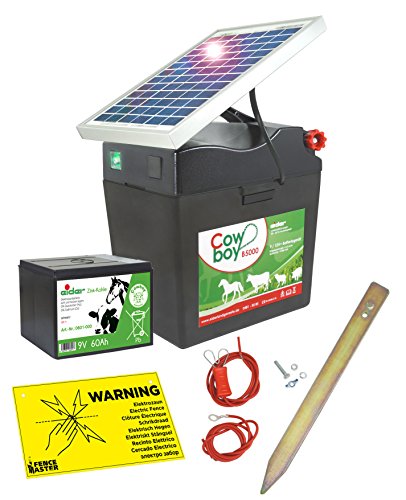 Weidezaungerät Cowboy B 5000 SOLAR - 9V inkl. Batterie, Solar, komplettes Zubehör zum Anschluss - verlängert die Laufzeit um bis zu 140% Weidezaungerät Cowboy B 5000 SOLAR - 9V inkl. Batterie, Solar, komplettes Zubehör zum Anschluss - verlängert die Laufzeit um bis zu 140% von Eider Landgeräte GmbH