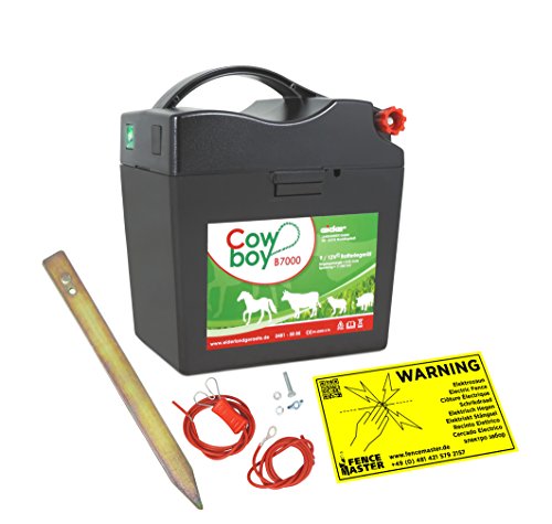 Weidezaungerät Cowboy B 7000, 9 Volt - stärker als jemals zuvor - 0,45 Joule & 11.500 Volt Schlagpower - Unser stärkstes Batteriegerät Weidezaungerät Cowboy B 7000, 9 Volt - stärker als jemals zuvor - 0,45 Joule & 11.500 Volt Schlagpower - Unser stärkstes Batteriegerät von Eider Landgeräte GmbH