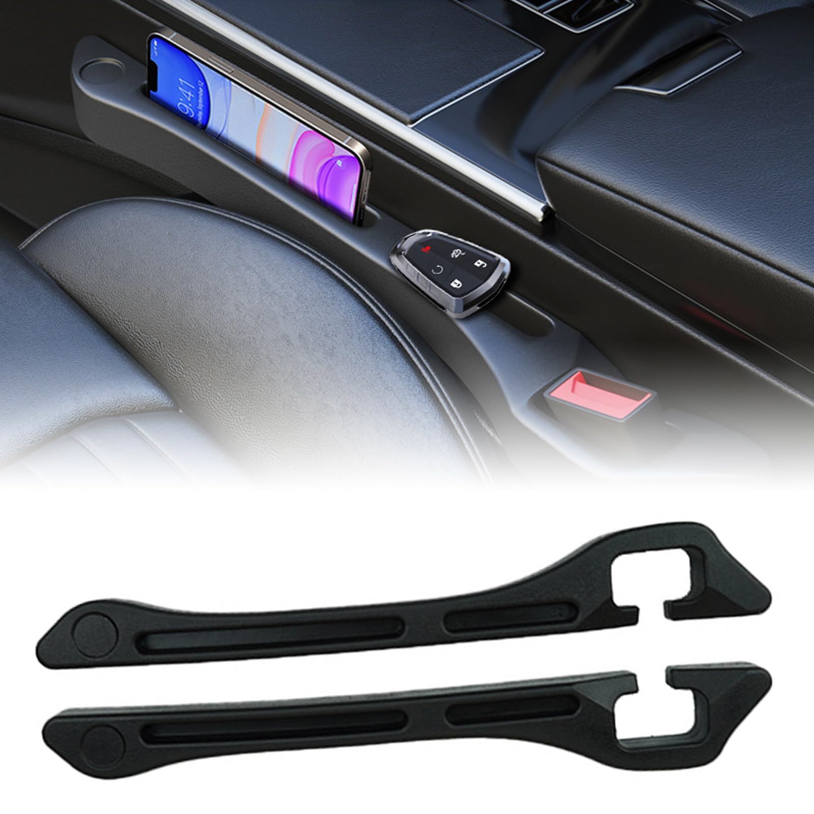 Eiflayn Autositz-SpaltfüLler, 2 StüCke Autositz LüCkenfüLler,Car Seat Gap Filler,Mit Aufbewahrungsorganisator,Universal SitzlüCkenfüLler,Um Das Herunterfallen Von GegenstäNden Zu Verhindern (Schwarz) Eiflayn Autositz-SpaltfüLler, 2 StüCke Autositz LüCkenfüLler,Car Seat Gap Filler,Mit Aufbewahrungsorganisator,Universal SitzlüCkenfüLler,Um Das Herunterfallen Von GegenstäNden Zu Verhindern (Schwarz) von Eiflayn