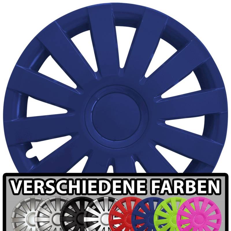 (Farbe & Größe wählbar!) 16 Zoll Radkappen AGAT (Blau) passend für Fast alle Fahrzeugtypen (universal) von Eight Tec Handelsagentur