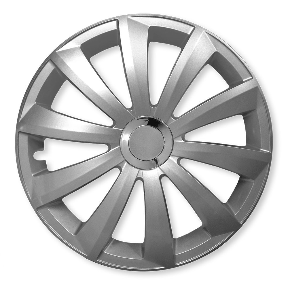 (Farbe & Größe wählbar) 15 Zoll Radkappen GRALO Silber passend für Fast alle gängigen Fahrzeuge (universal) von Eight Tec Handelsagentur
