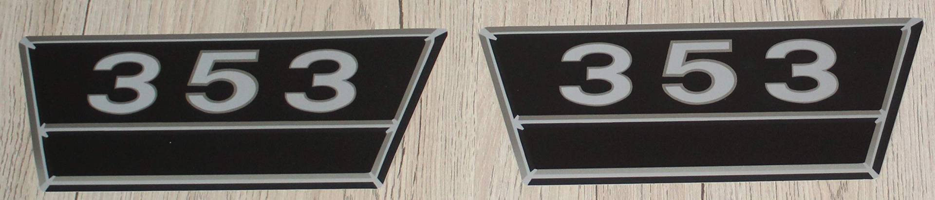 2x IHC/MC Cormick Typenaufkleber 353 Silber ca. 20x7,5cm Logo Emblem Sticker Label Traktor 2x IHC/MC Cormick Typenaufkleber 353 Silber ca. 20x7,5cm Logo Emblem Sticker Label Traktor von Eil Bulldog Versand