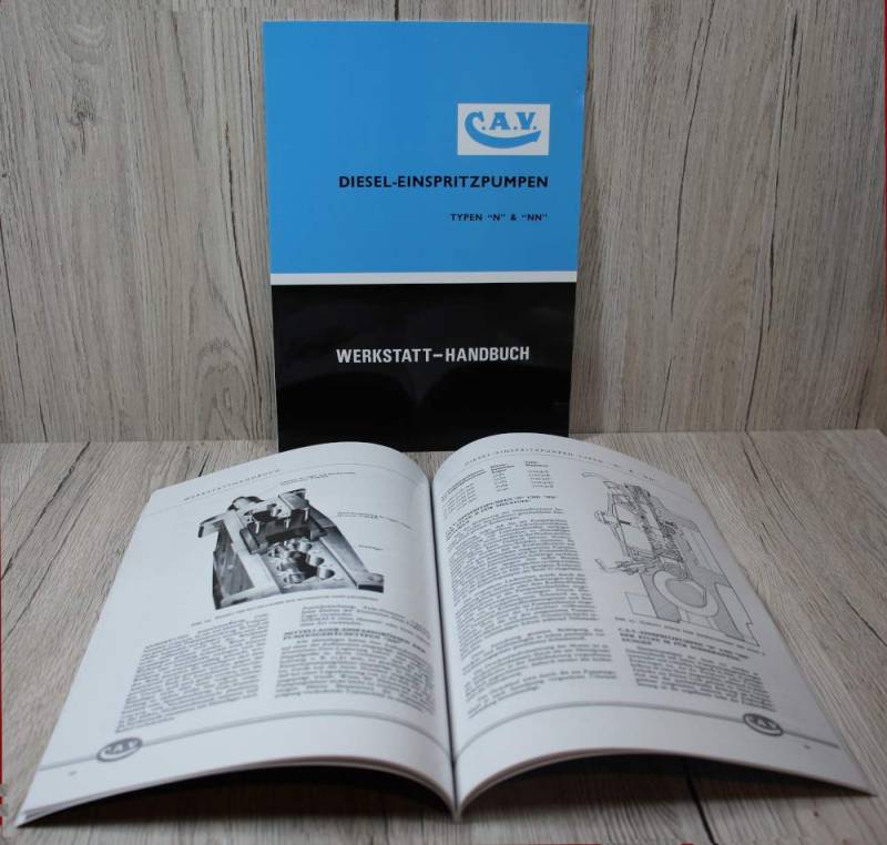 C.A.V. Diesel- Einspritzpumpe Werkstatt-Handbuch Typen N & NN von Eil Bulldog Versand
