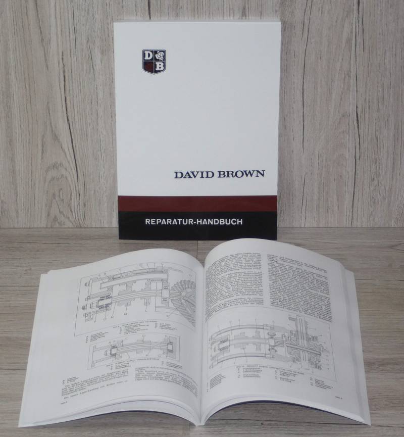 DAVID BROWN Werkstatthandbuch Reparatur Handbuch Traktor 770 850 880 950 990 von Eil Bulldog Versand
