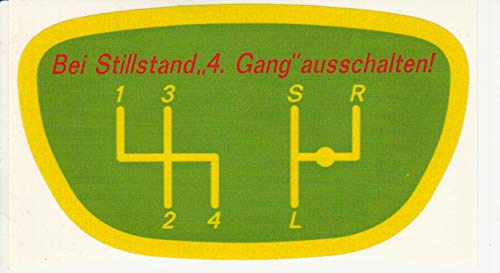 DEUTZ Schaltschema Aufkleber Baureihe für FL und D Logo Emblem Sticker Label Traktor von Eil Bulldog Versand