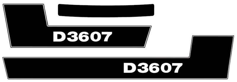 Deutz Aufkleber für Traktor D3607 Logo Emblem Sticker Label von Eil Bulldog Versand