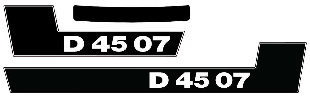 Deutz Aufkleber für Traktor D4507 Logo Emblem Sticker Label Deutz Aufkleber für Traktor D4507 Logo Emblem Sticker Label von Eil Bulldog Versand