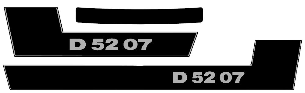Deutz Aufkleber für Traktor D5207 Logo Emblem Sticker Label silber Deutz Aufkleber für Traktor D5207 Logo Emblem Sticker Label silber von Eil Bulldog Versand