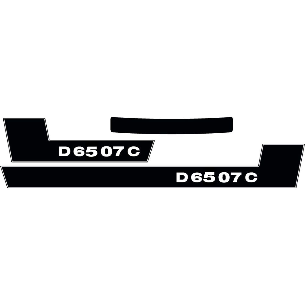 Deutz Aufkleber für Traktor D6507C Logo Emblem Sticker Label von Eil Bulldog Versand