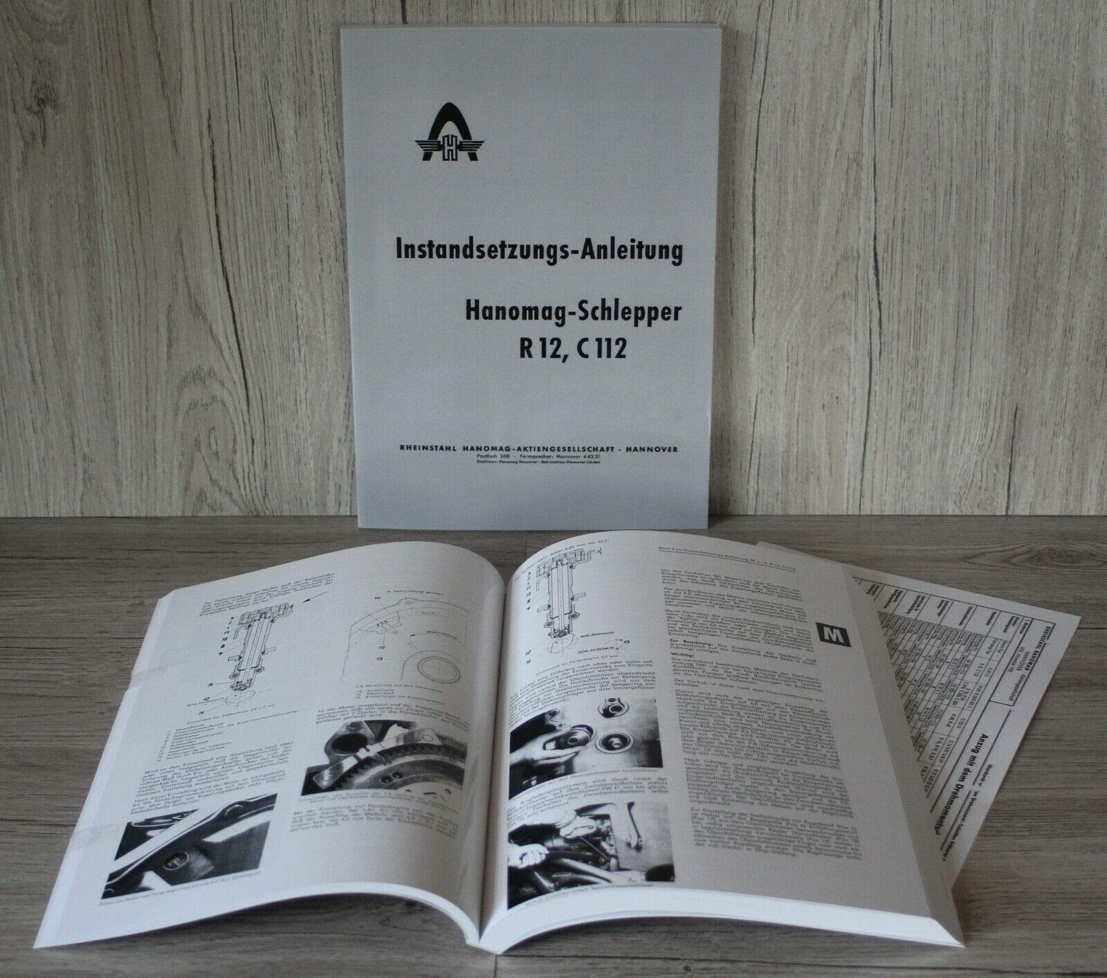 HANOMAG Werkstatthandbuch Instandsetzungs-Anleitung Traktor R12 C112 von Eil Bulldog Versand