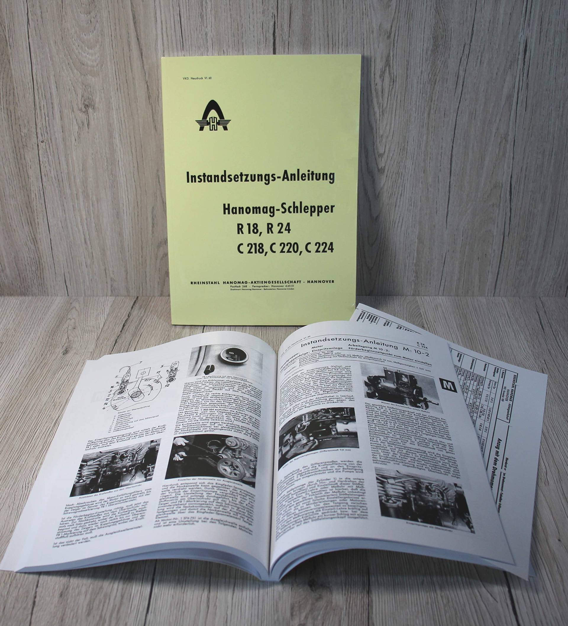 HANOMAG Werkstatthandbuch Instandsetzungs-Anleitung Traktor R18 R24 - C218 C220 C224 von Eil Bulldog Versand