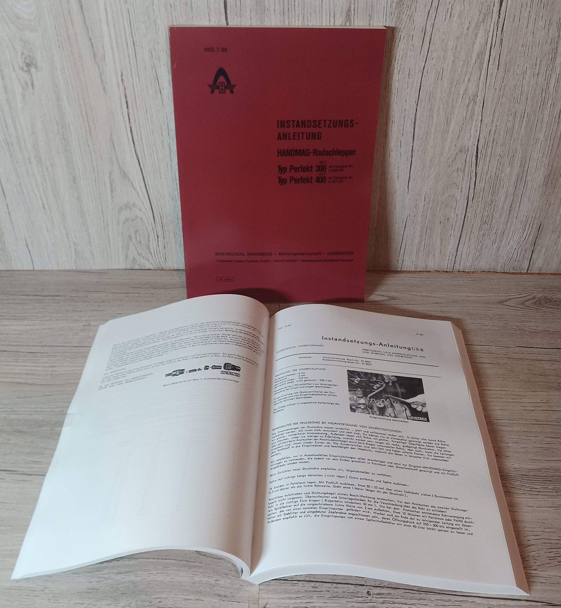 HANOMAG Werkstatthandbuch Instandsetzungs-Anleitung Traktor Typ Perfekt 300 (301) und 400 (401) von Eil Bulldog Versand