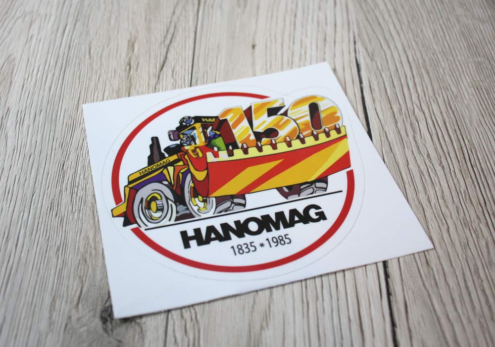 Hanomag Aufkleber 150 Jahre Hanomag Traktor Emblem Sticker Label von Eil Bulldog Versand