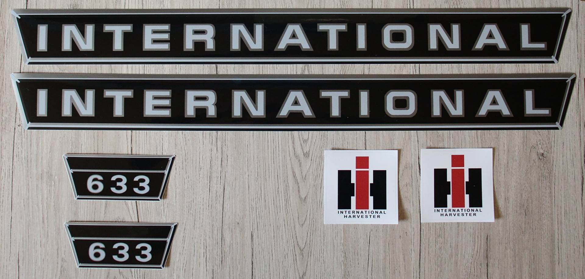 IHC/Mc Cormick Aufkleber international 633 Silber Logo Emblem Sticker Label Set klein IHC/Mc Cormick Aufkleber international 633 Silber Logo Emblem Sticker Label Set klein von Eil Bulldog Versand