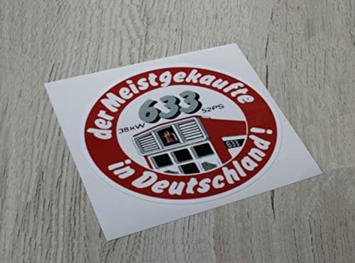 IHC Aufkleber 633 “der Meistgekaufte in Deutschland"Traktor International Logo Emblem Sticker von Eil Bulldog Versand
