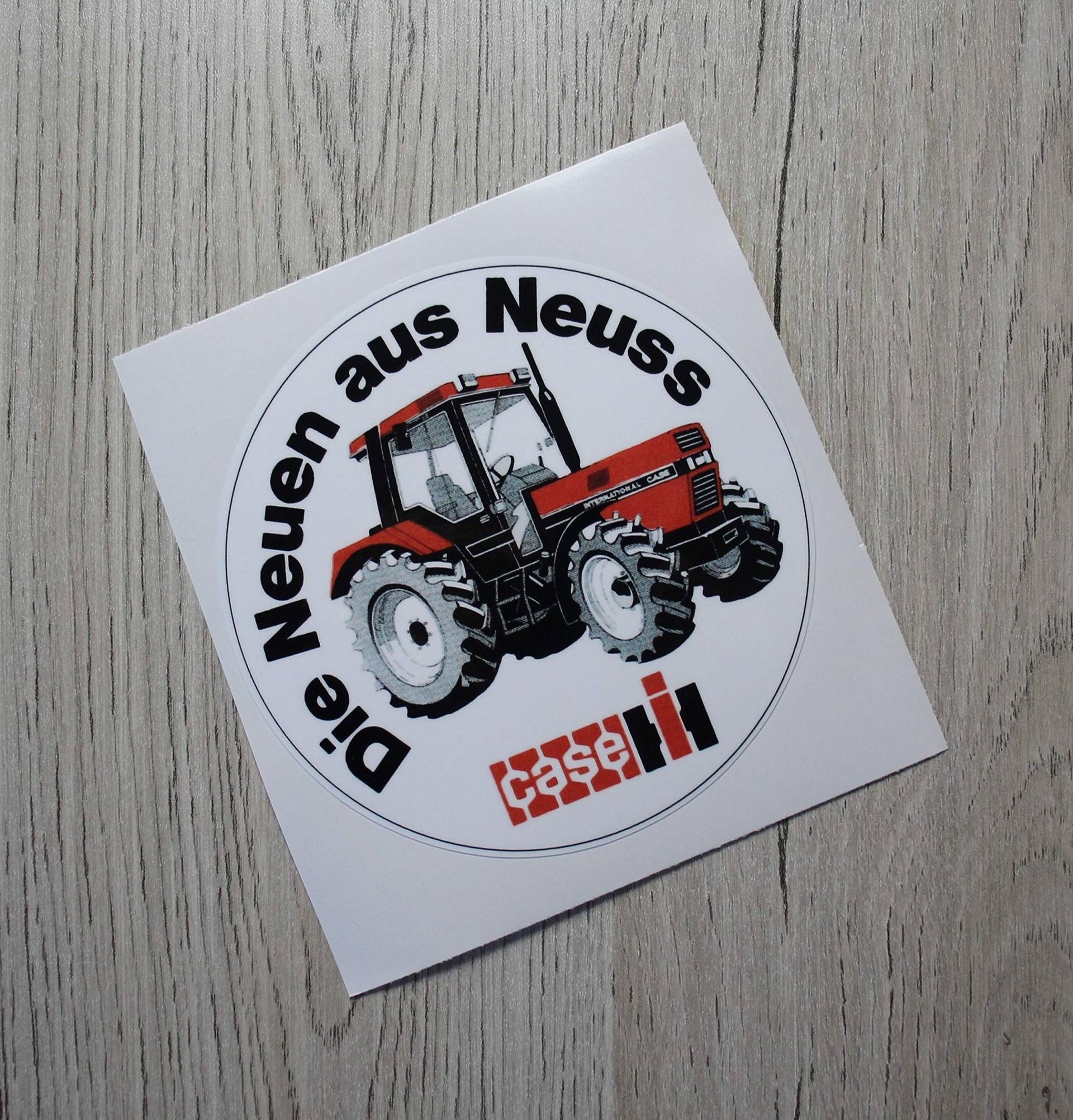 IHC CASE Aufkleber Die Neuen aus Neuss Traktor Emblem Sticker Label von Eil Bulldog Versand