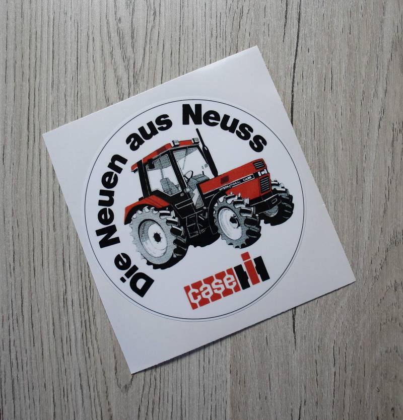 IHC CASE Aufkleber Die Neuen aus Neuss Traktor Emblem Sticker Label von Eil Bulldog Versand