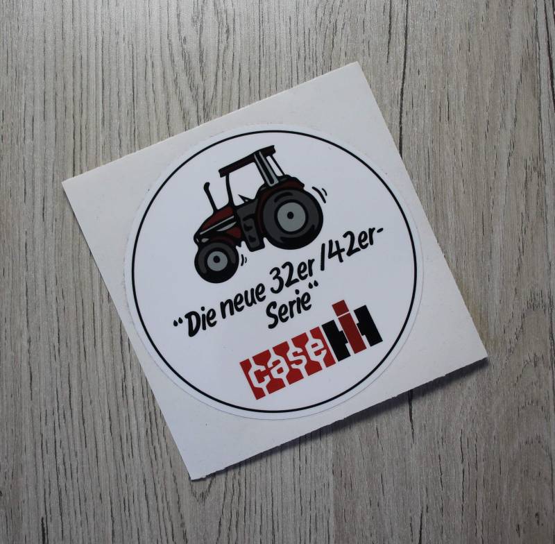 IHC CASE Aufkleber Die neue 32 er / 42 er -Serie Traktor Emblem Sticker Label von Eil Bulldog Versand