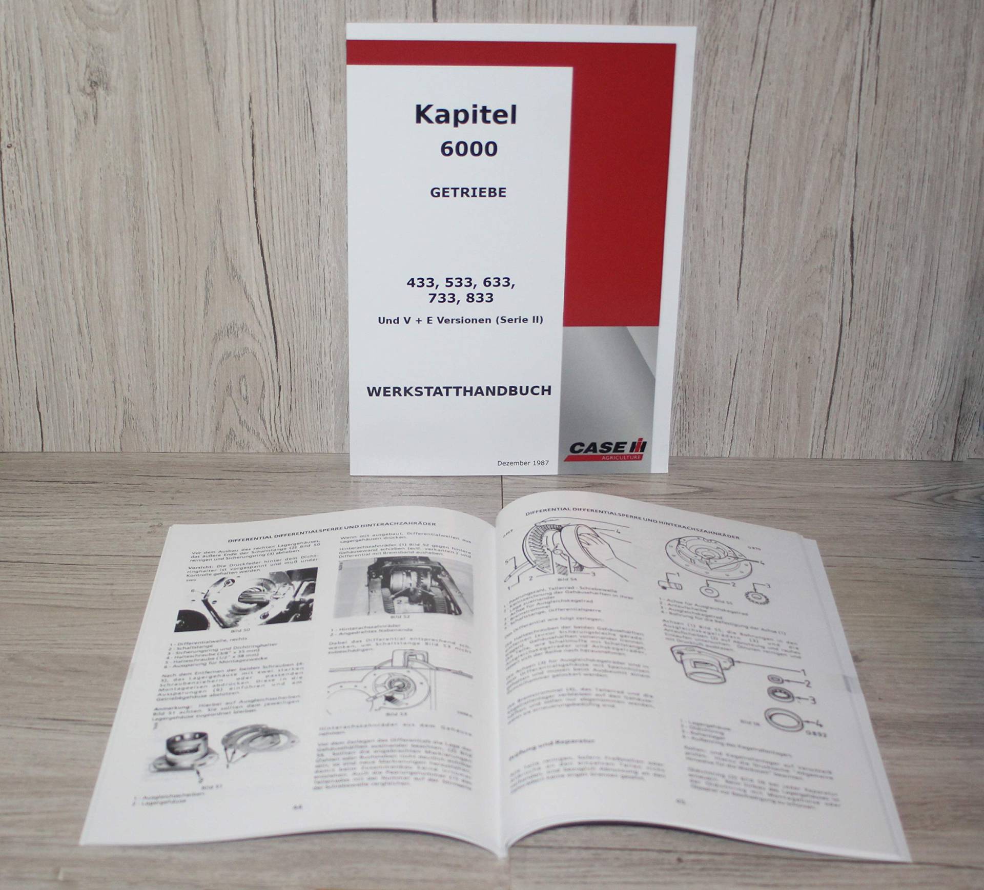 IHC Case Werkstatthandbuch Traktor Getriebe 433 533 633 733 833 und V+E (Serie II) Kapitel 600 Getriebe von Eil Bulldog Versand