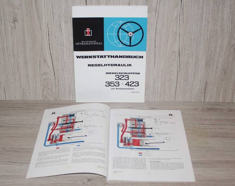 IHC MC CORMICK Werkstatthandbuch Regelhydraulik Traktor 323 353 423 und Weinbergversionen auch passend für 453 da Baugleich von Eil Bulldog Versand