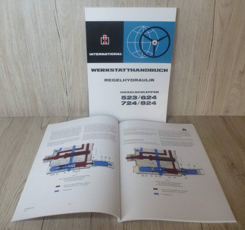 IHC Werkstatthandbuch Regelhydraulik Traktor 523 624 724 824 von Eil Bulldog Versand