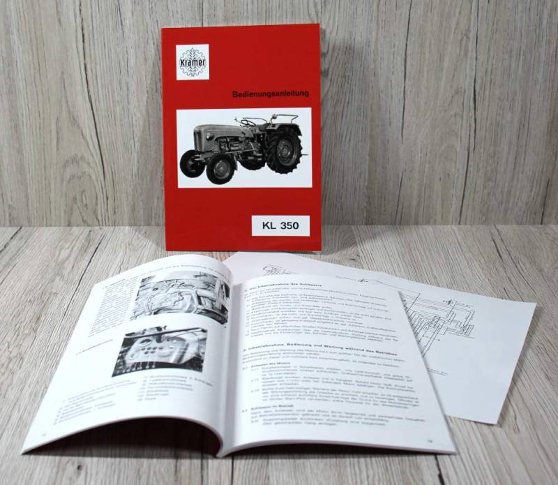 KRAMER Betriebsanleitung Bedienungsanleitung Traktor KL350 von Eil Bulldog Versand