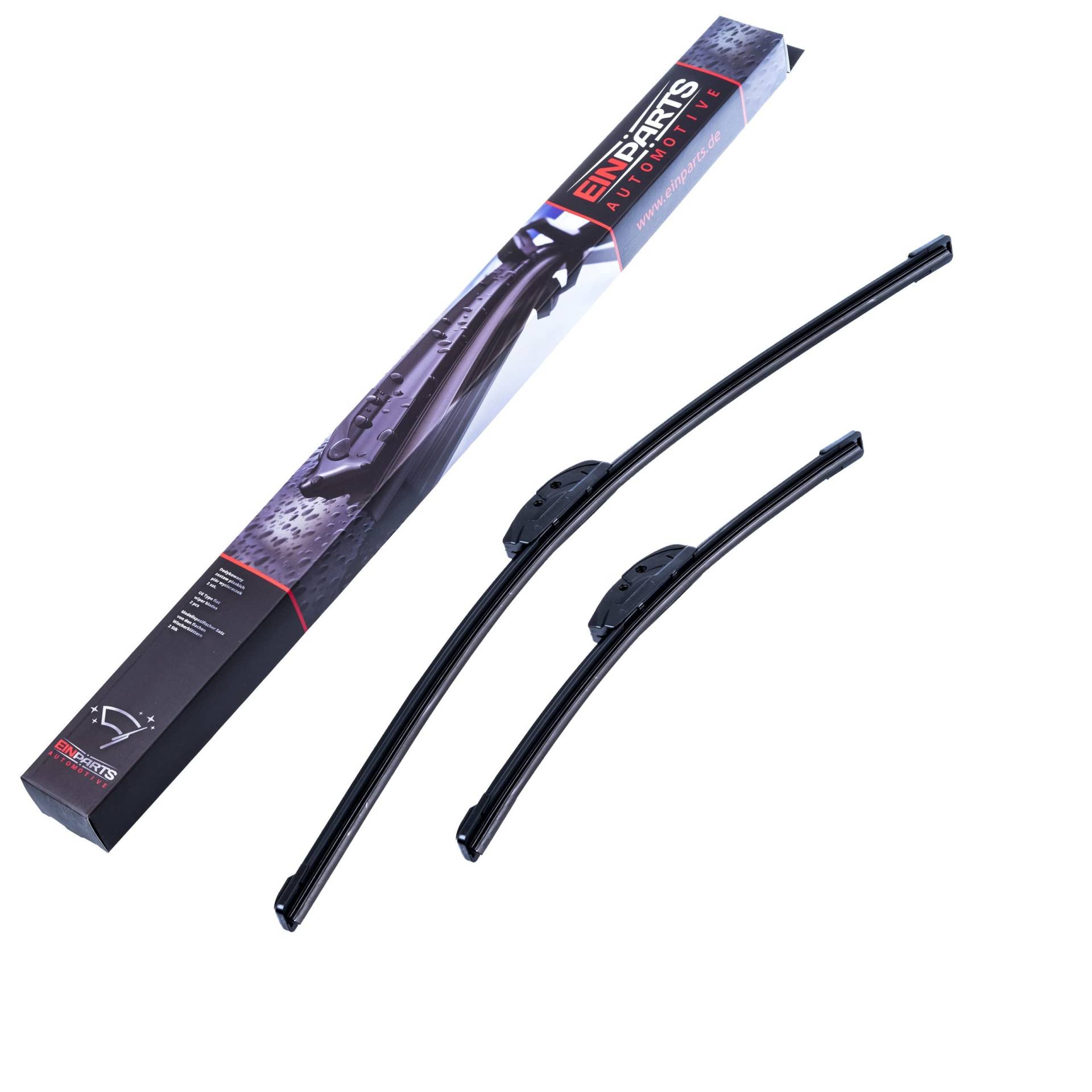 EINPARTS Scheibenwischer Set Wischerblätter Set Frontscheibenwischer Vorne Wischblattausführung: Rahmenlos Länge 1: 610mm Länge 2: 380mm EPWBDU2415 EINPARTS Scheibenwischer Set Wischerblätter Set Frontscheibenwischer Vorne Wischblattausführung: Rahmenlos Länge 1: 610mm Länge 2: 380mm EPWBDU2415 von EinParts
