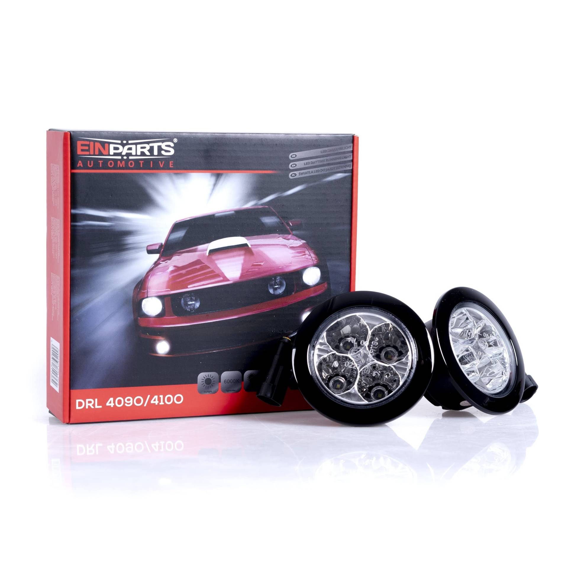 EinParts Runde LED Tagfahrlicht DRL 12-24V, Homologation 2 Stück EinParts Runde LED Tagfahrlicht DRL 12-24V, Homologation 2 Stück von EinParts
