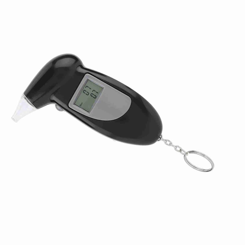 Alkoholtester, Alkohol-Atemtester Tragbarer Promilletester Digitales Alkoholtestgerät Alkoholmessgeräte Alkohol Tester mit Akustischem Alarm und LCD-Display (Mit 50 Mundstücken) von Ejoyous