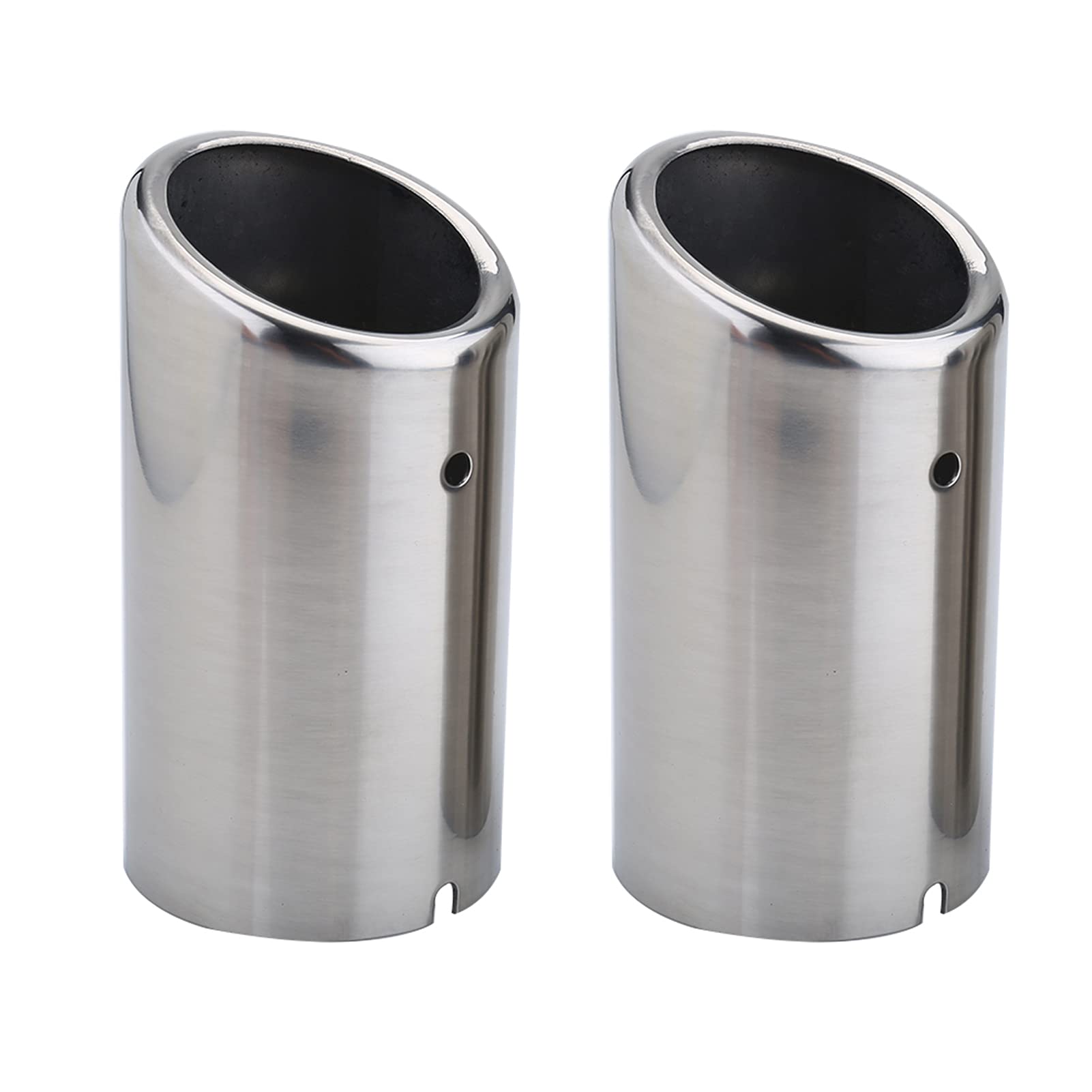 Auspuffblende Endrohr, Edelstahl Auspuffrohr Universell Auto-Auspuffendrohre 67 mm Ersatz-Endrohre für Modelle mit 1,4 und 1,6 l Hubraum von Ejoyous
