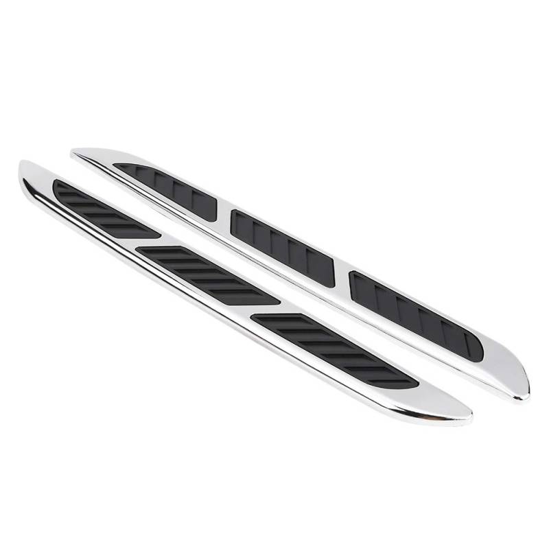 Auto Lufteinlass Aufkleber, 2 Stück Universal Car Side Vents Belüftungsabdeckungen Aufkleber Motorhaube Air Flow Entlüftungsabdeckung von Ejoyous