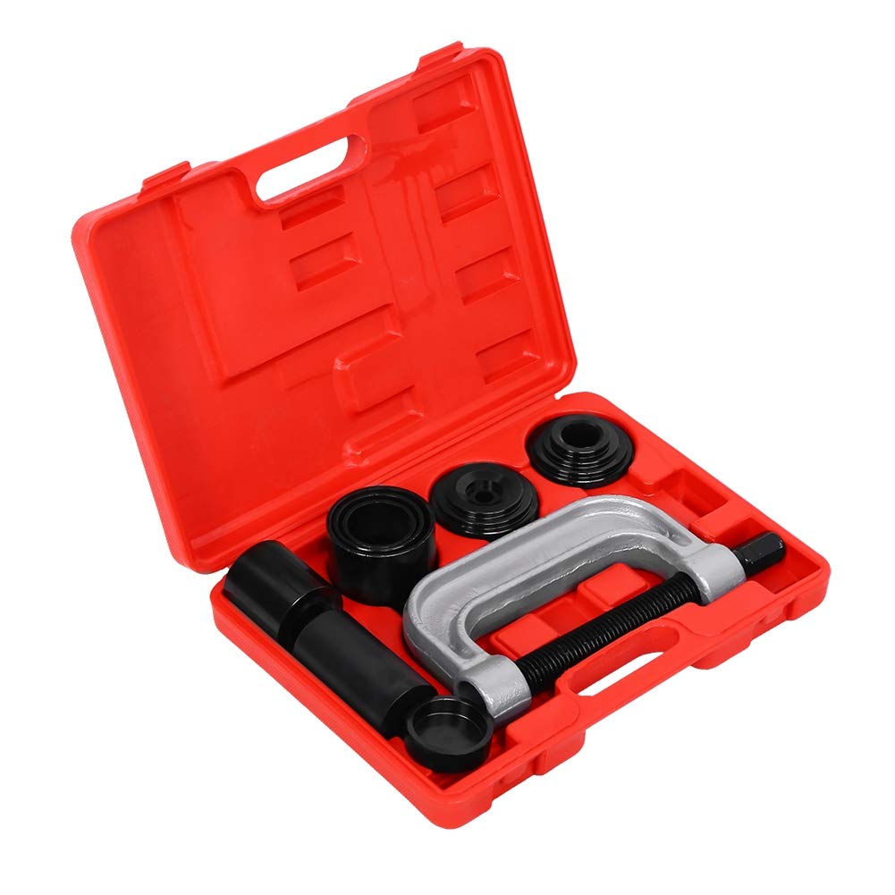 Ball Joint Removal Tool Kit, 10pcs Ball Joint Lager Presse Remover Installer Service Tool Set C Joint Puller Removal Separator, für die meisten 4WD Cars Light Trucks Ball Joint Removal Tool Kit, 10pcs Ball Joint Lager Presse Remover Installer Service Tool Set C Joint Puller Removal Separator, für die meisten 4WD Cars Light Trucks von Ejoyous