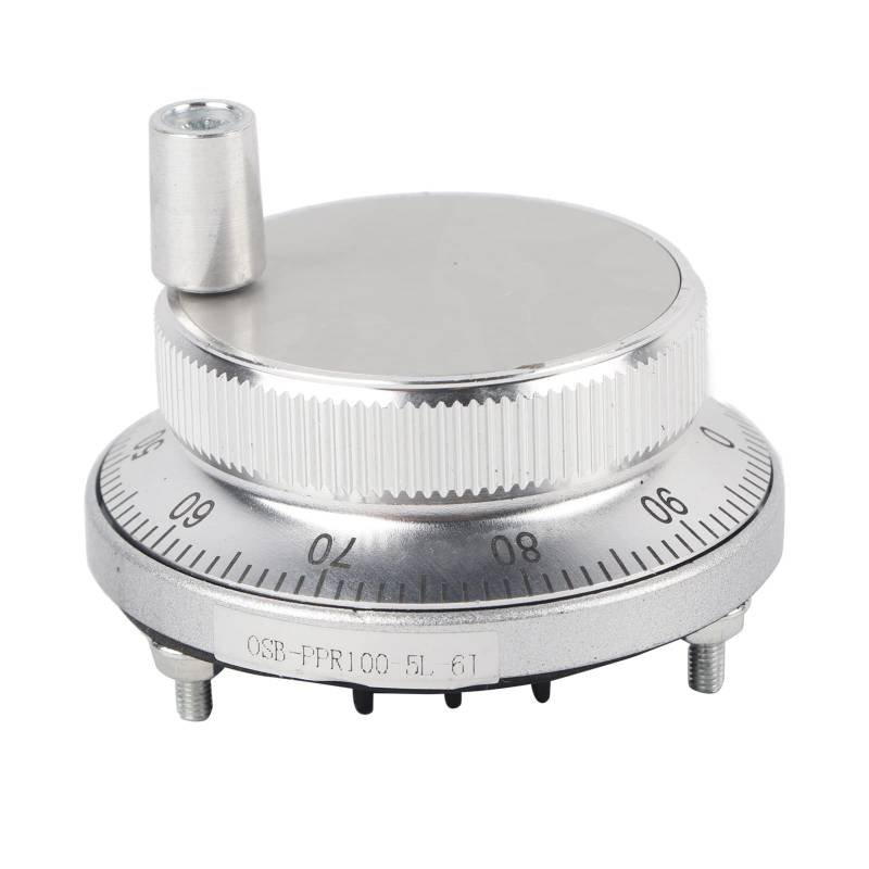 CNC Impulsgeber, CNC Pulser Handrad 5V 60MM Handrad-Impulsgeber cnc Handrad Gehäuse Manual Pulse Generator für CNC-System (WHITE) von Ejoyous