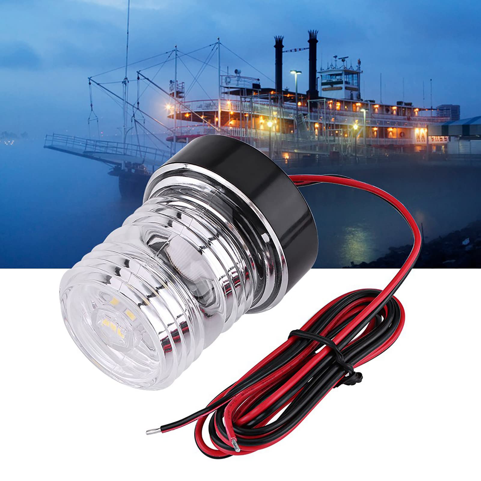 Ejoyous Ankerlicht Boot LED 12V, Navigationslichter für Boote IP65 Wasserdicht Boot Positionslichter Positionslampen Allround 360° Bootslichter Bootsbeleuchtung, für Yachtboot Marine von Ejoyous