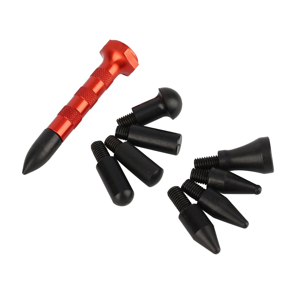 Ejoyous Auto Tippen Sie auf Werkzeug, Dent Repair Stift Knockdown -Werkzeug mit 9 Köpfen Lackfreie Dent Reparaturwerkzeugkit für Autokühlschranktür Dent Entfernen Ejoyous Auto Tippen Sie auf Werkzeug, Dent Repair Stift Knockdown -Werkzeug mit 9 Köpfen Lackfreie Dent Reparaturwerkzeugkit für Autokühlschranktür Dent Entfernen von Ejoyous