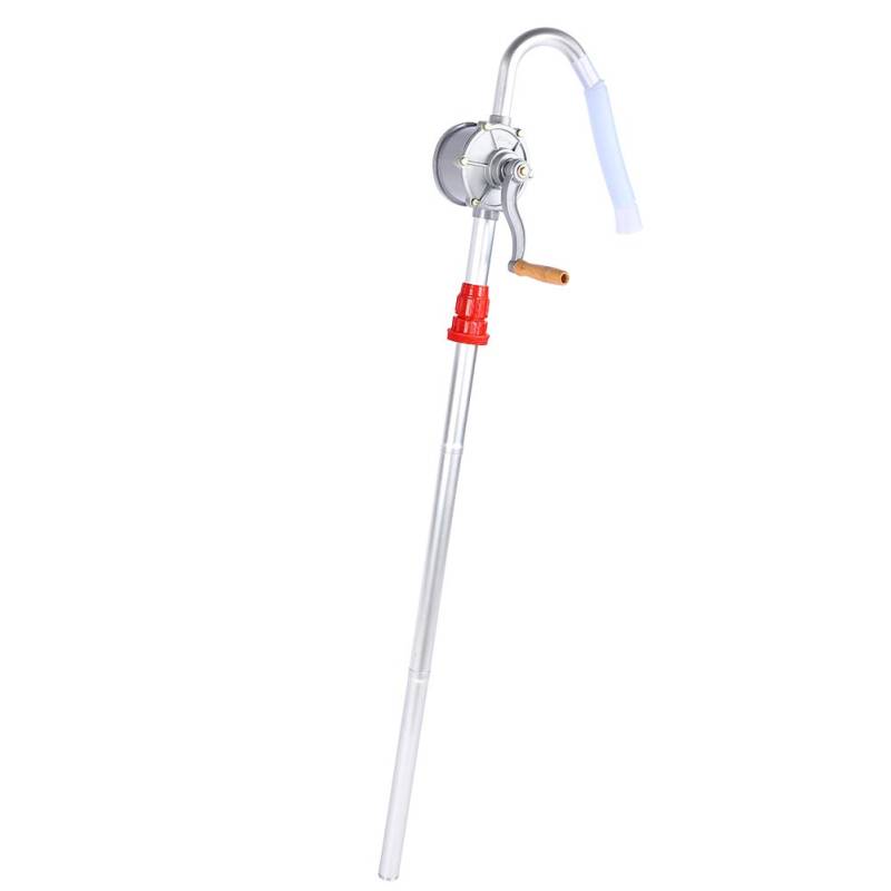 Fasspumpe Handkurbelpumpe Aluminium Heizöl Kurbelpumpe 29 l/min Verstellbare Fassverschraubung Fasspumpe Handpumpe für Benzin Dieselöl Schmieröl von Ejoyous