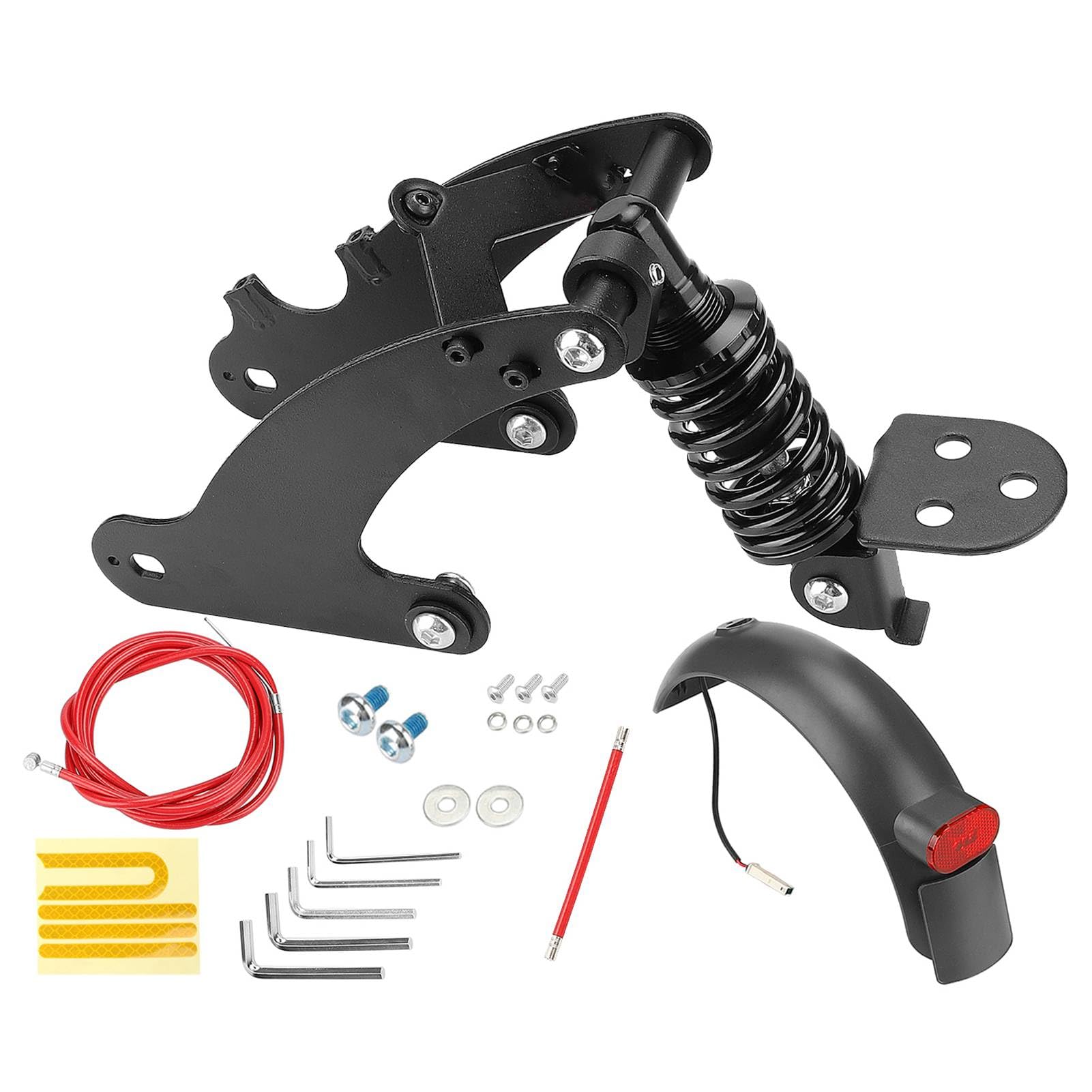 Heck -Stoßdämpfer für Scooter, Heck -Stoßdämpfer -Suspension Ersatz durch Vergrößerte Rücklichter und Breite Hintere Kotflügel (Fit für Pro2) von Ejoyous