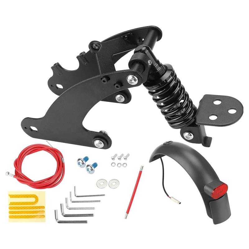 Heck -Stoßdämpfer für Scooter, Heck -Stoßdämpfer -Suspension Ersatz durch Vergrößerte Rücklichter und Breite Hintere Kotflügel (Fit für Pro2) von Ejoyous