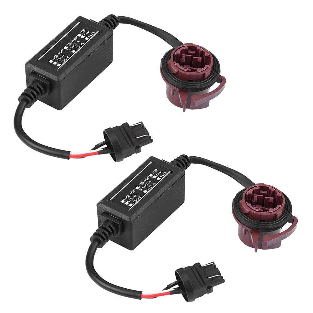 LED -Decoder, 2pcs 3157A LED Anti Hyper Flash -Fehler Abbrechen Canbus Brake Decoder Adapter Universal Fit für die Meisten Autos LED -Decoder, 2pcs 3157A LED Anti Hyper Flash -Fehler Abbrechen Canbus Brake Decoder Adapter Universal Fit für die Meisten Autos von Ejoyous