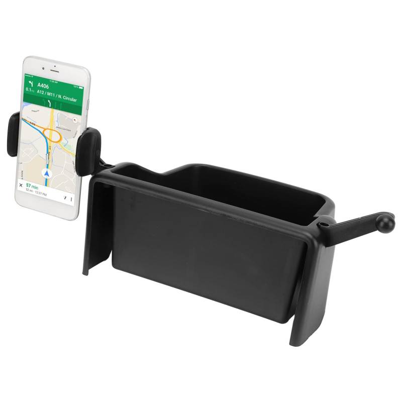 Mittelkonsole Armaturenbrett Aufbewahrungsbox, Armaturenbrett-Aufbewahrungsbox mit Telefonhalter Mittelkonsolen-Armaturenbrett-Organizer für Mustang Mustang GT 2021+ von Ejoyous