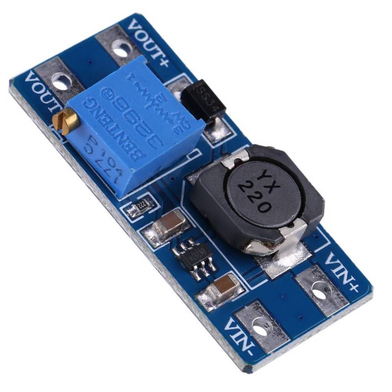 Step-Up Einstellbare DC-DC-Schalter Boost Converter Stromversorgungsmodul, Step-up Boost Power Converter Wandler Spannungsregler Stromversorgung Modul 2-24V bis 5V-28V 2A von Ejoyous