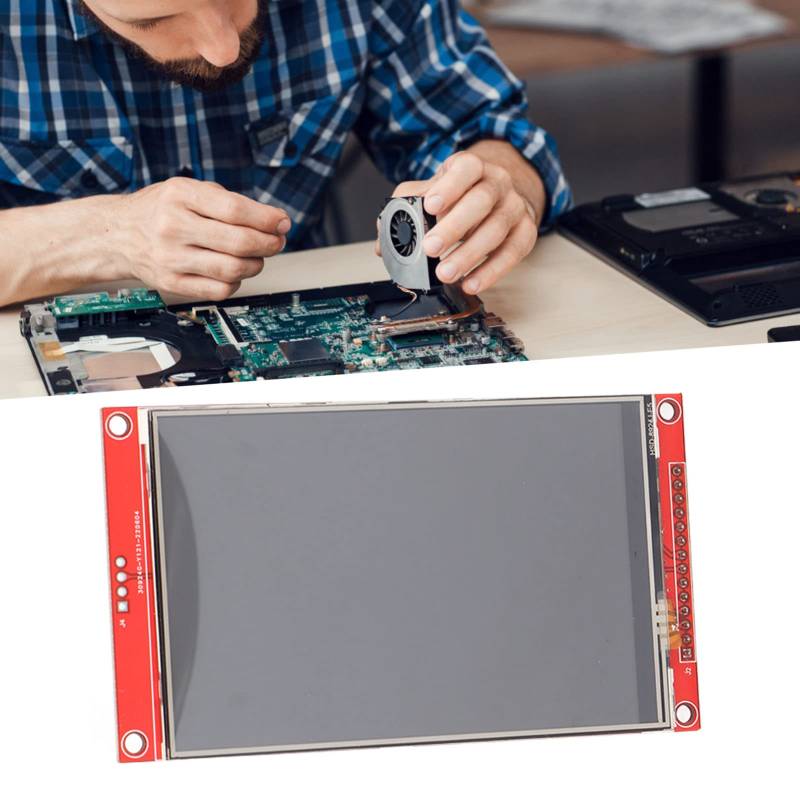 TFT Display Module, ILI9488 4 Zoll LCD Touch Display Ersatzteile LCD Bildschirm Anzeigemodul mit SPI-Schnittstelle, für Mikrocontroller Projekte Kompatibel mit Auflösung von Ejoyous