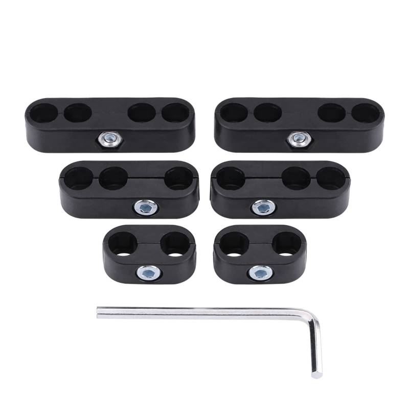 Zündkabel Separatoren, 7mm 8mm Zündkerzendrahttrenner Teiler Zündkabeltrenner Teiler Zündkerze Draht Separatoren für verbesserte Zündung und Leistung für & (Schwarz von Ejoyous