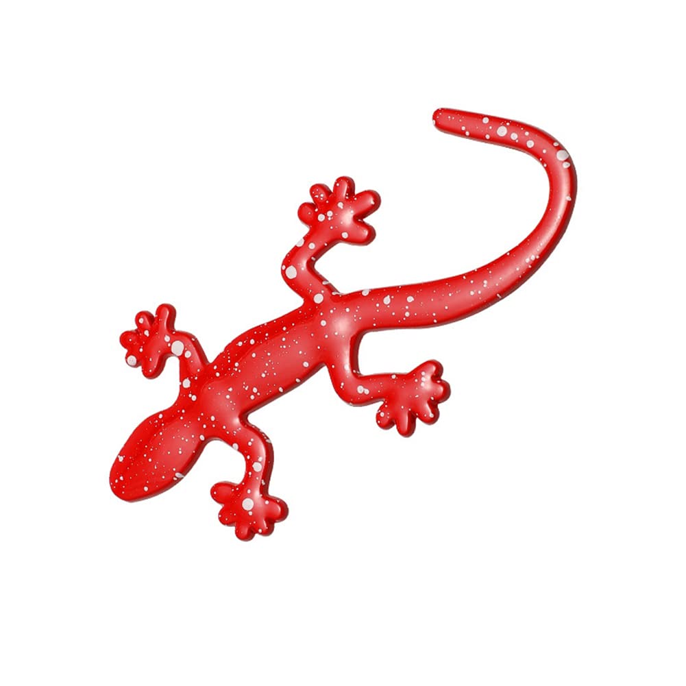 Autoaufkleber,Ekakashop 3D Gecko Aufkleber Metall Logo Sticker Auto Karosserie aufkleber Selbstklebend Fensteraufkleber Abzeichen für Auto,Stoßstange Laptop,Wand,Dekoration Sticker 10,2x4,8cm von Ekakashop