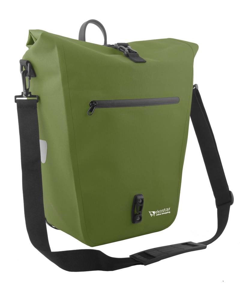 Ekostar online shopping 2in1 - Bicycle Bag - Waterproof - 24-31L - Flexible Volume - Durable - TPU - Olive Green von Ekostar online shopping