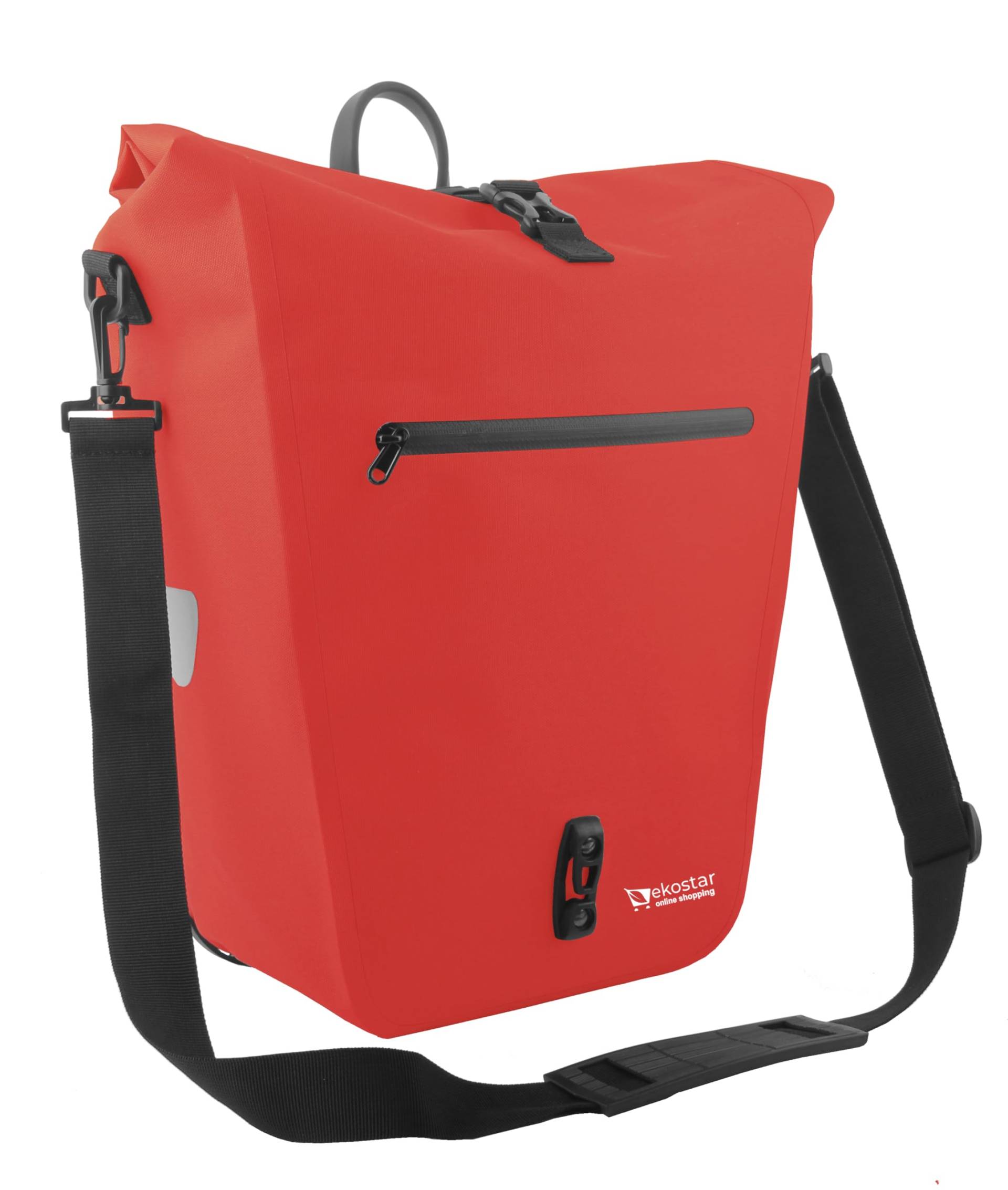 Ekostar online shopping - 2in1 Fahrradtasche - Wasserdicht - 24-31L Flexibles Volumen - Langlebig - TPU - Rot Ekostar online shopping - 2in1 Fahrradtasche - Wasserdicht - 24-31L Flexibles Volumen - Langlebig - TPU - Rot von Ekostar online shopping