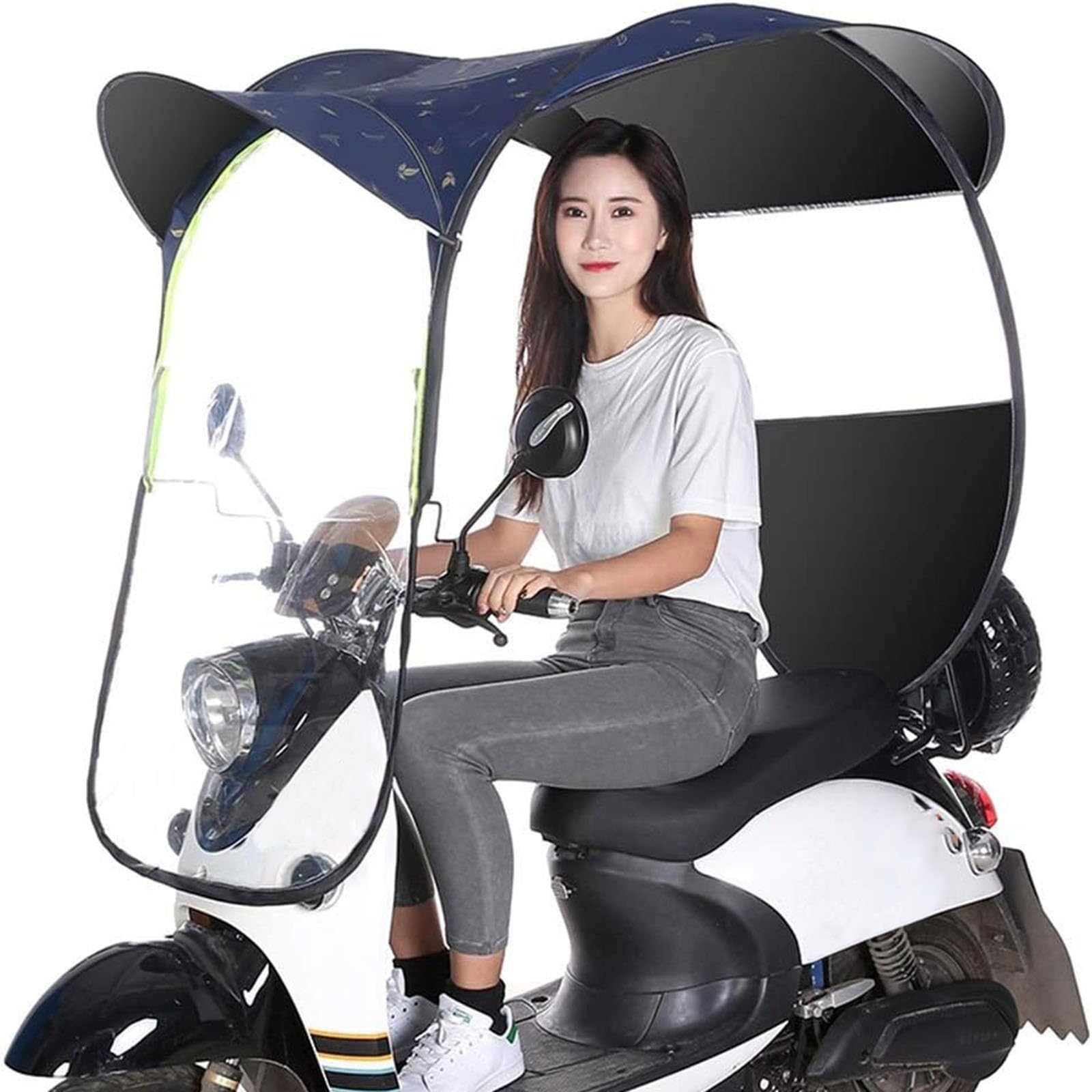 ElROal Universeller Regenschirm Für Auto, Motorroller, Mobilität, Sonnenschutz, Regenschutz, Wasserdicht, Zusammenklappbar Für Roller,A ElROal Universeller Regenschirm Für Auto, Motorroller, Mobilität, Sonnenschutz, Regenschutz, Wasserdicht, Zusammenklappbar Für Roller,A von ElROal