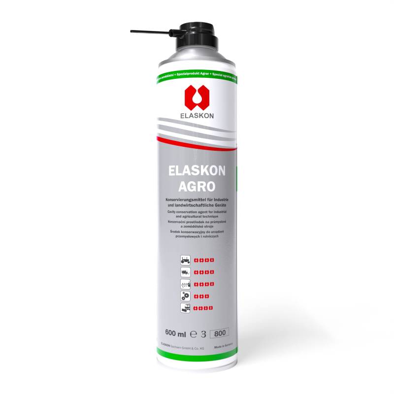 ELASKON Agro für universellen temporären Korrosionsschutz von Landgeräten / Korrosionsschutz (1 x 600ml Aerosoldose) von ELASKON